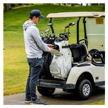 Sunday Golf Big Rig S-Class Cartbag, weiss