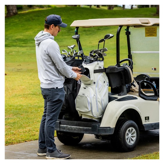 Sunday Golf Big Rig S-Class Cartbag, weiss