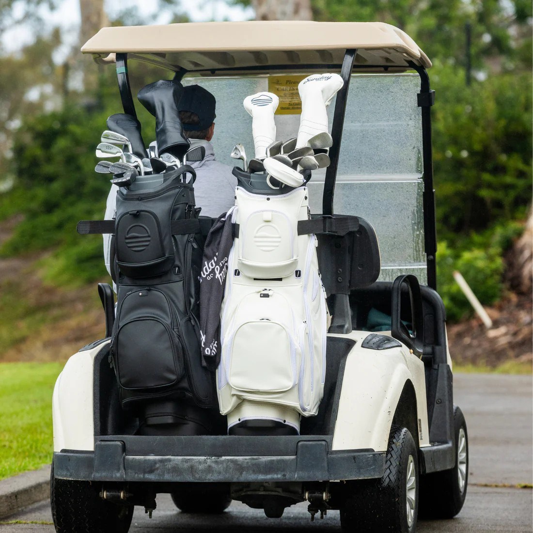 Sunday Golf Big Rig S-Class Cartbag, weiss