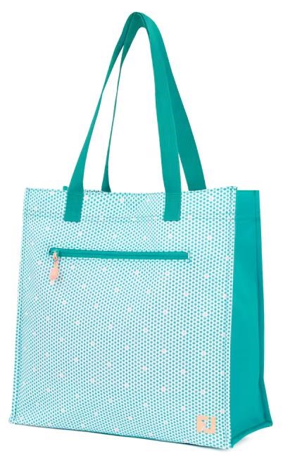 FootJoy Tote Tasche, teal/teal print/peach