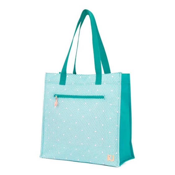 FootJoy Tote Tasche, teal/teal print/peach