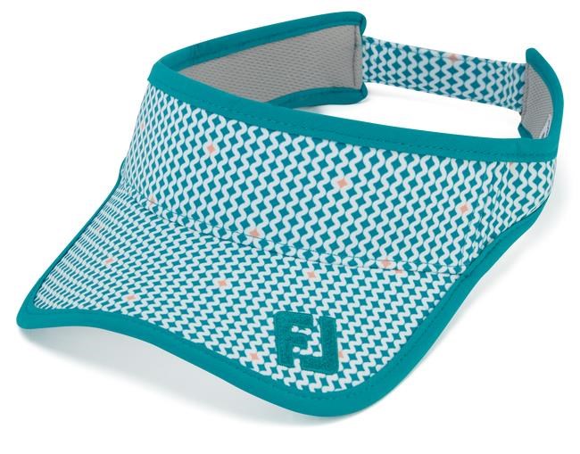 FootJoy Damen Visor, teal print/teal