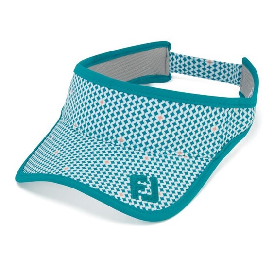 FootJoy Damen Visor, teal print/teal