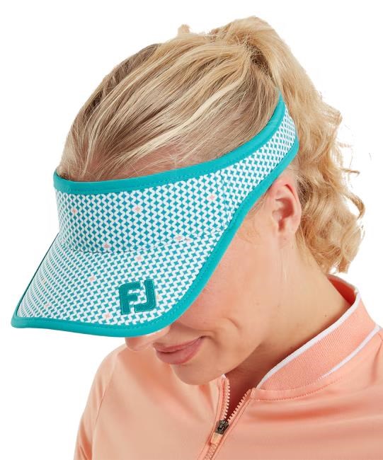 FootJoy Damen Visor, teal print/teal