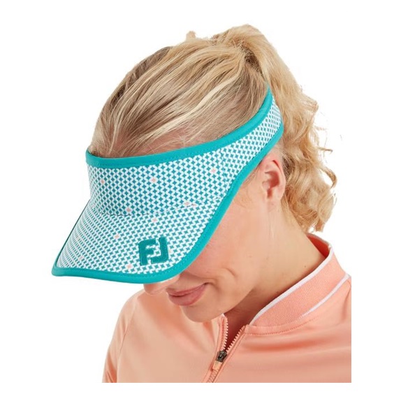 FootJoy Damen Visor, teal print/teal