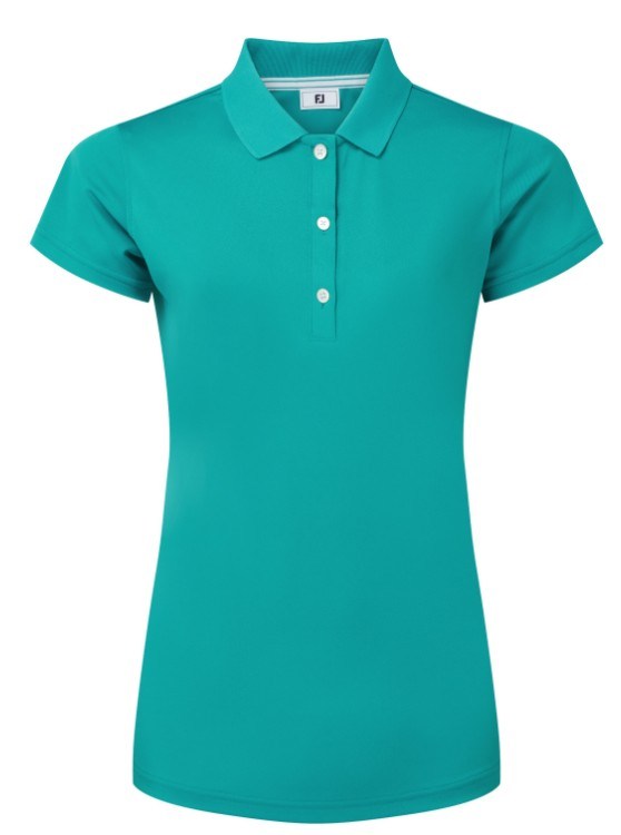 FootJoy Stretch Pique Solid Damen Poloshirt, grün