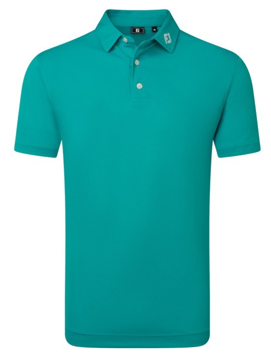 FootJoy Stretch Pique Solid Herren Poloshirt, tile blue