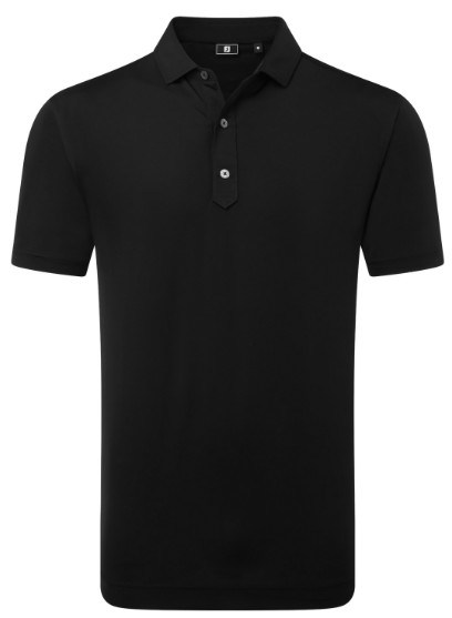 FootJoy Lisle Solid Herren Poloshirt, schwarz