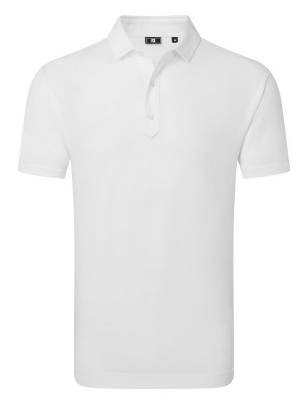 FootJoy Lisle Solid Herren Poloshirt, weiss