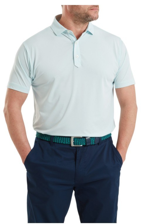 FootJoy Lisle Solid Herren Poloshirt, ice blue