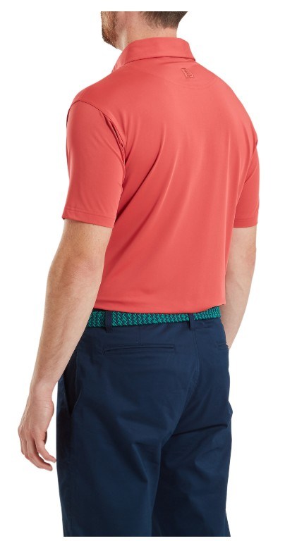 FootJoy Lisle Solid Herren Poloshirt, nantucket red