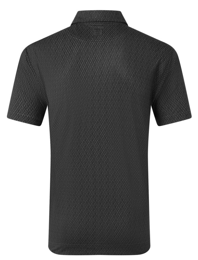 FootJoy Modernist Geo Pique Herren Poloshirt, charcoal/black