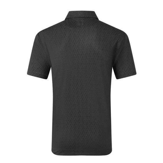 FootJoy Modernist Geo Pique Herren Poloshirt, charcoal/black