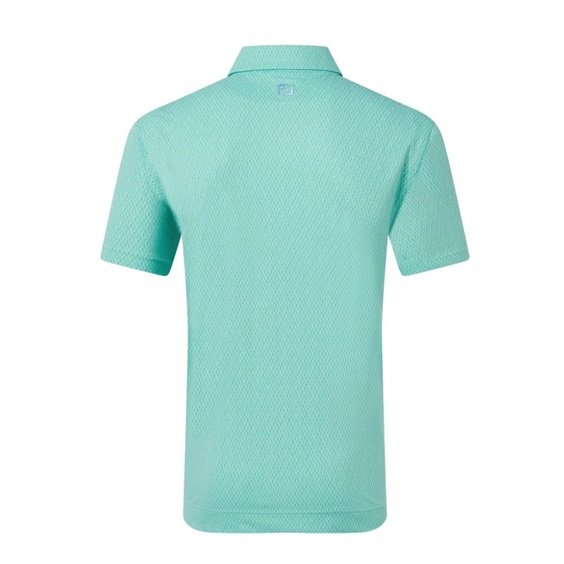 FootJoy Modernist Geo Pique Herren Poloshirt, blue reef/sea glass