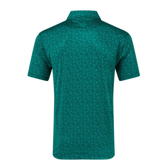 FootJoy Raker Print Lisle Herren Poloshirt, field green
