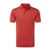 FootJoy Micro Feeder Stripe Lisle Herren Poloshirt, red tonal