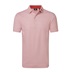 FootJoy Scallop Geo Pique Herren Poloshirt, nantucket red
