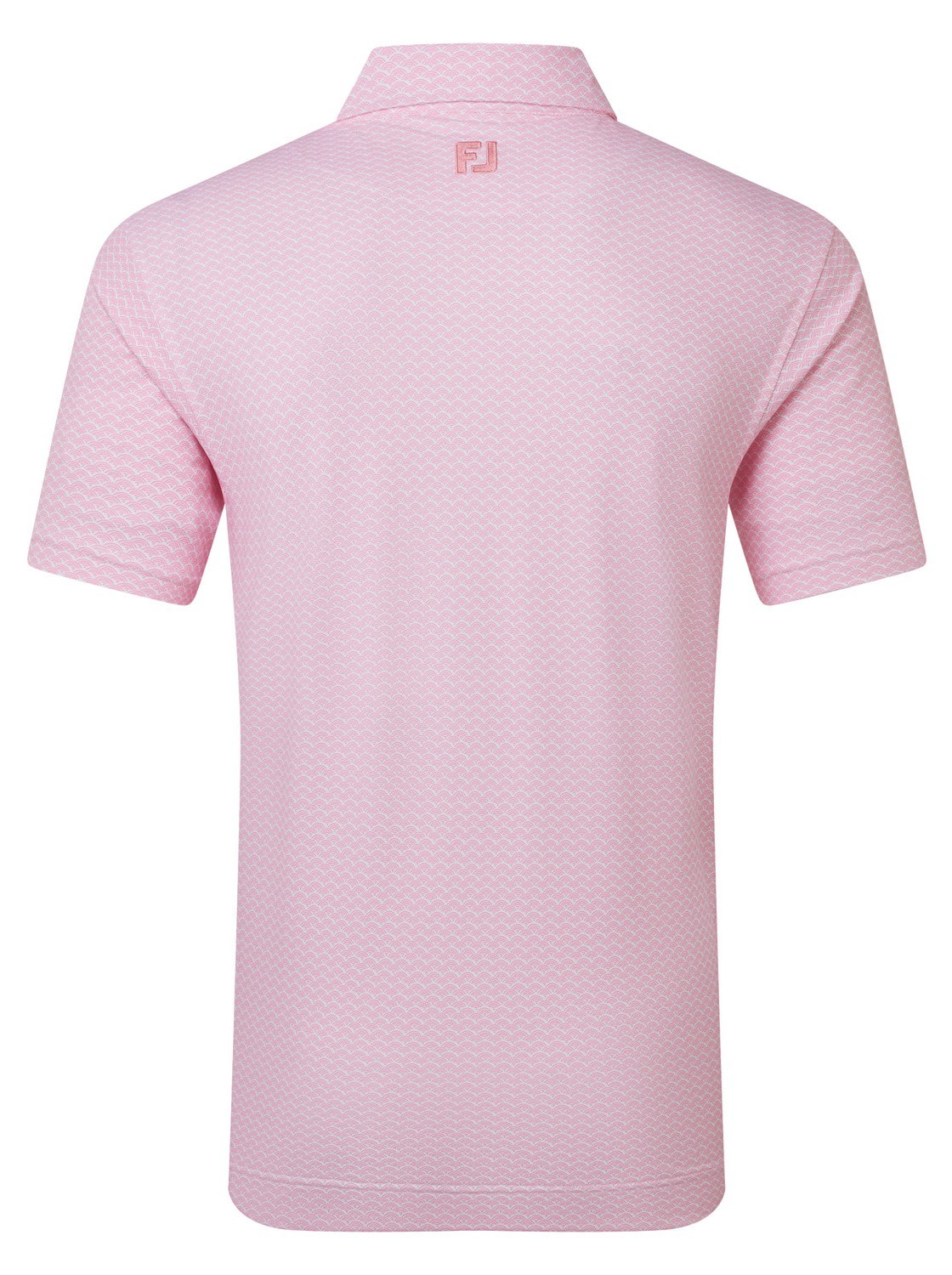 FootJoy Scallop Geo Pique Herren Poloshirt, pink pop