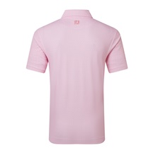 FootJoy Scallop Geo Pique Herren Poloshirt, pink pop