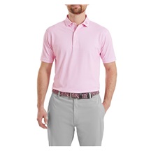 FootJoy Scallop Geo Pique Herren Poloshirt, pink pop