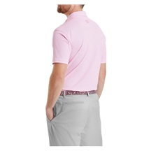 FootJoy Scallop Geo Pique Herren Poloshirt, pink pop