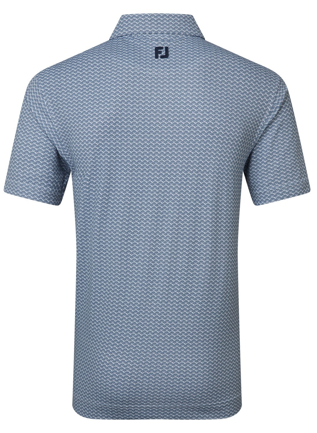 FootJoy Scallop Geo Pique Herren Poloshirt, navy