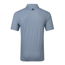 FootJoy Scallop Geo Pique Herren Poloshirt, navy