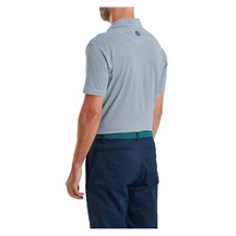 FootJoy Scallop Geo Pique Herren Poloshirt, navy