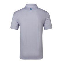 FootJoy Nautical Flag Print Lisle Herren Poloshirt, nantucket red/coastal blue