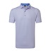 FootJoy Nautical Flag Print Lisle Herren Poloshirt, pink pop/vivid violet