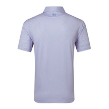 FootJoy Nautical Flag Print Lisle Herren Poloshirt, pink pop/vivid violet