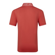 FootJoy FJ Wordmark Pique Herren Poloshirt, nantucket red