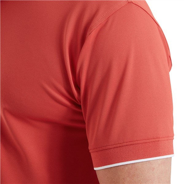 FootJoy FJ Wordmark Pique Herren Poloshirt, nantucket red
