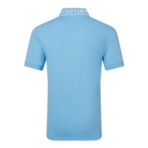 FootJoy FJ Wordmark Pique Herren Poloshirt, blau reef