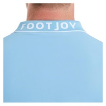 FootJoy FJ Wordmark Pique Herren Poloshirt, blau reef