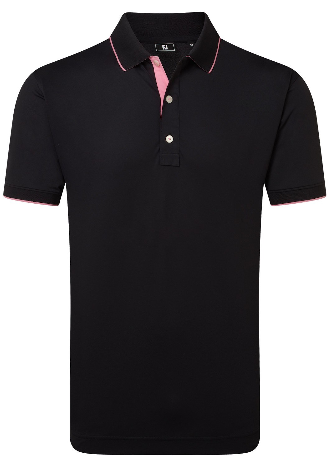FootJoy FJ Wordmark Herren Poloshirt, pique schwarz