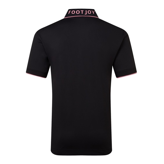 FootJoy FJ Wordmark Herren Poloshirt, pique schwarz