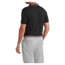 FootJoy FJ Wordmark Herren Poloshirt, pique schwarz