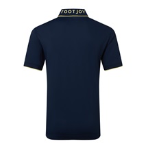 FootJoy FJ Wordmark Pique Herren Poloshirt, dunkelblau