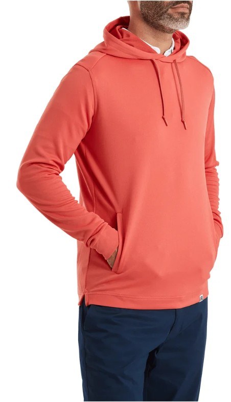 FootJoy Lightweight Hoodie Herren Sweatshirt, solid nantucket red