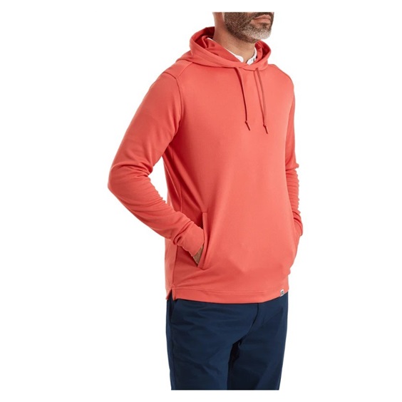 FootJoy Lightweight Hoodie Herren Sweatshirt, solid nantucket red