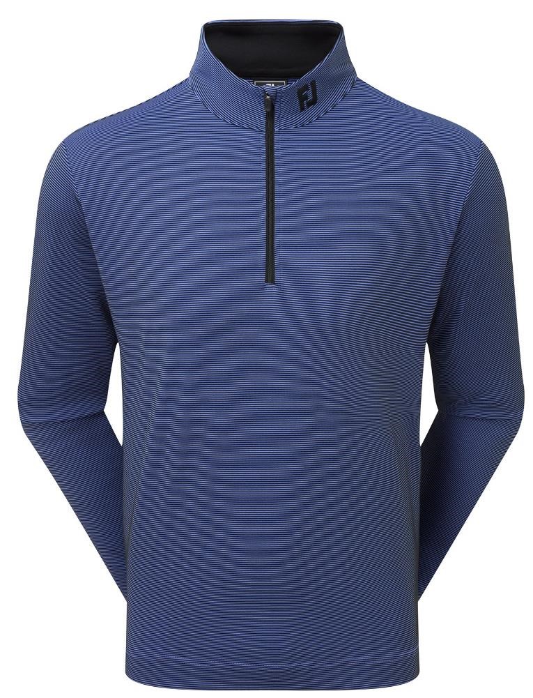 FootJoy Ottoman Stripe Chill-Out Herren Sweatshirt, black/vivid violet