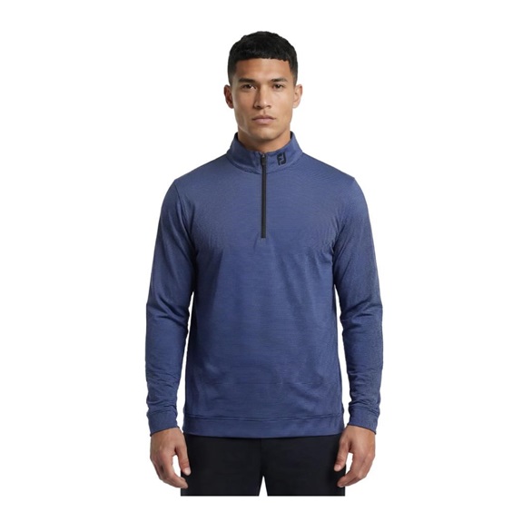 FootJoy Ottoman Stripe Chill-Out Herren Sweatshirt, black/vivid violet