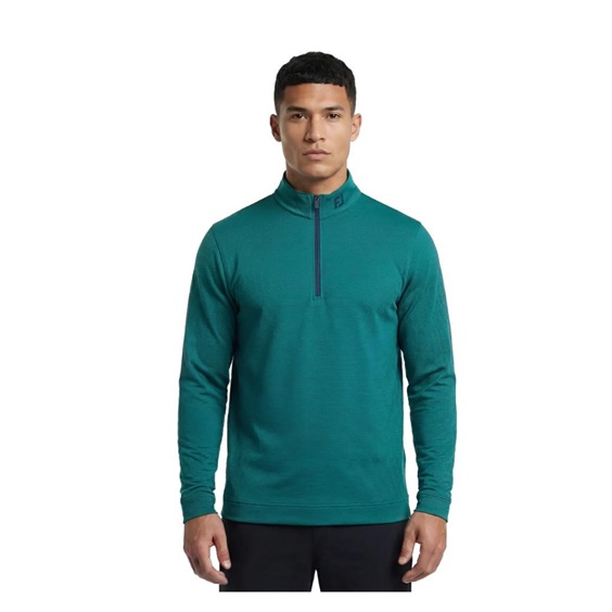 FootJoy Ottoman Stripe Chill-Out Herren Sweatshirt, navy/field green