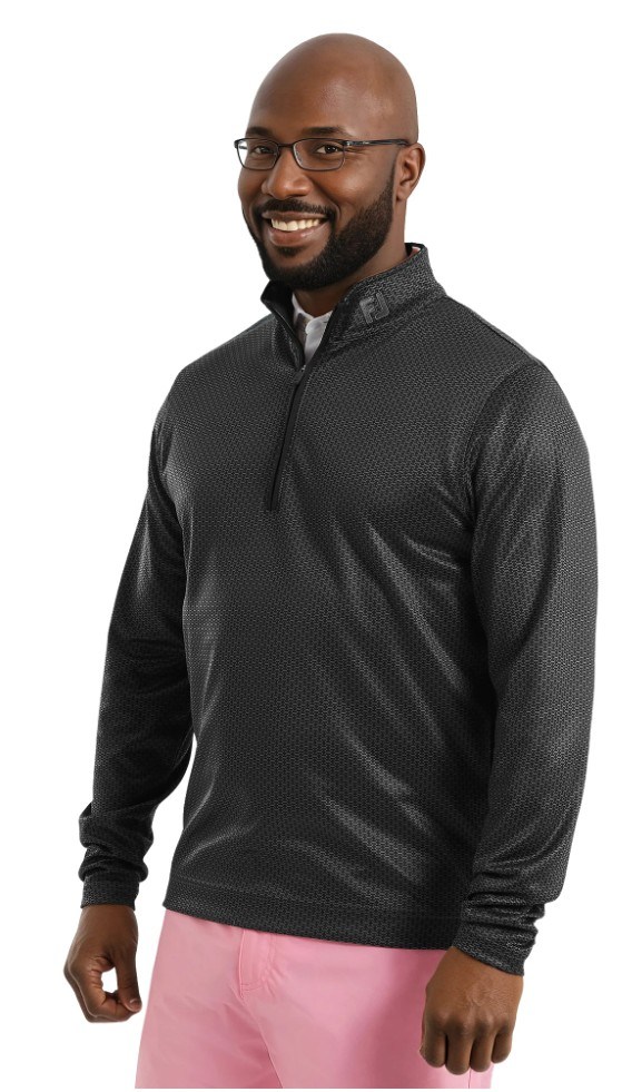FootJoy Nautical Flag Tonal Chill Out Herren Sweatshirt, schwarz