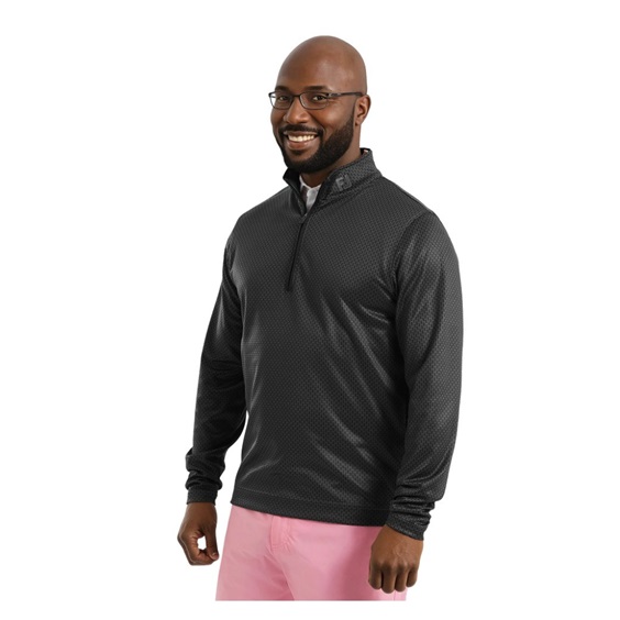 FootJoy Nautical Flag Tonal Chill Out Herren Sweatshirt, schwarz