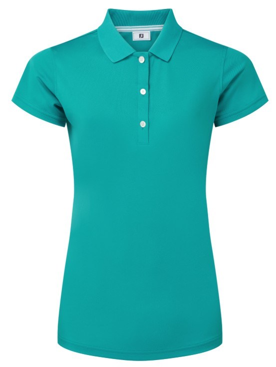FootJoy Stretch Pique Solid Damen Poloshirt, tile blue