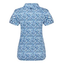 FootJoy Cap Sleeve Lisle Damen Poloshirt, navy floral print