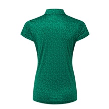 FootJoy Painted Floral Cap Sleeve Lisle ladies polo, field green