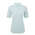 FootJoy Half Sleeve Ruched Lisle Damen Poloshirt, glacial blue